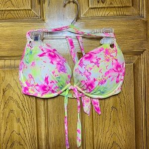 36D Victoria Secret neon push up swim bikini top